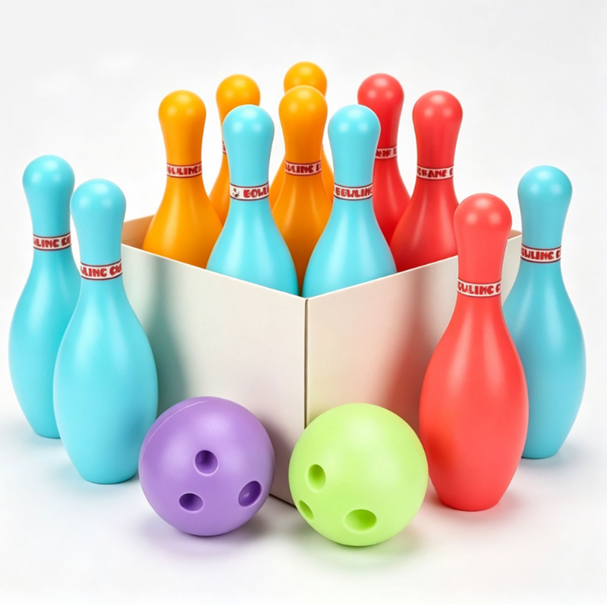 Party Games Adults Indoor - 12개/세트 어린이 및 성인용 완전한 볼링