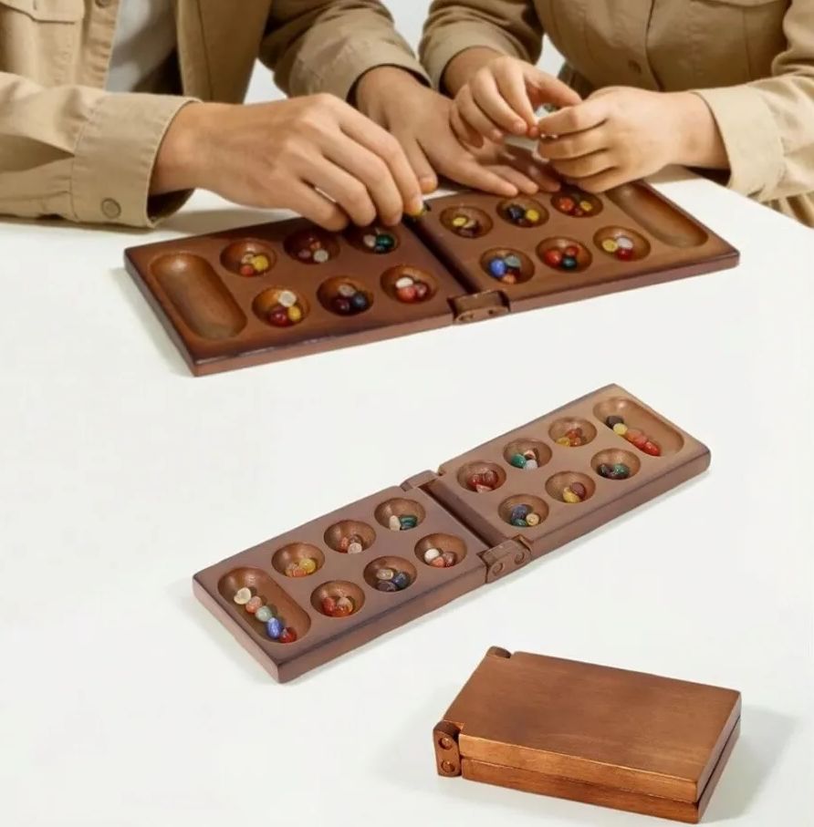 Party Family Games - 클래식 만칼라 고대 아프리카 체스 나무