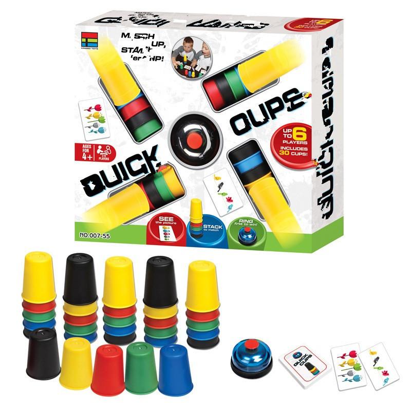 Party Games For 5 Year Olds Indoors - 스포츠 스태킹 컵 플라스틱 카드 게임