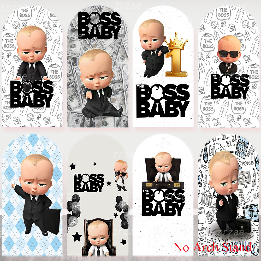 Party Games Baby Shower - 보스 베이비 아치형 배경막 어린이 남아