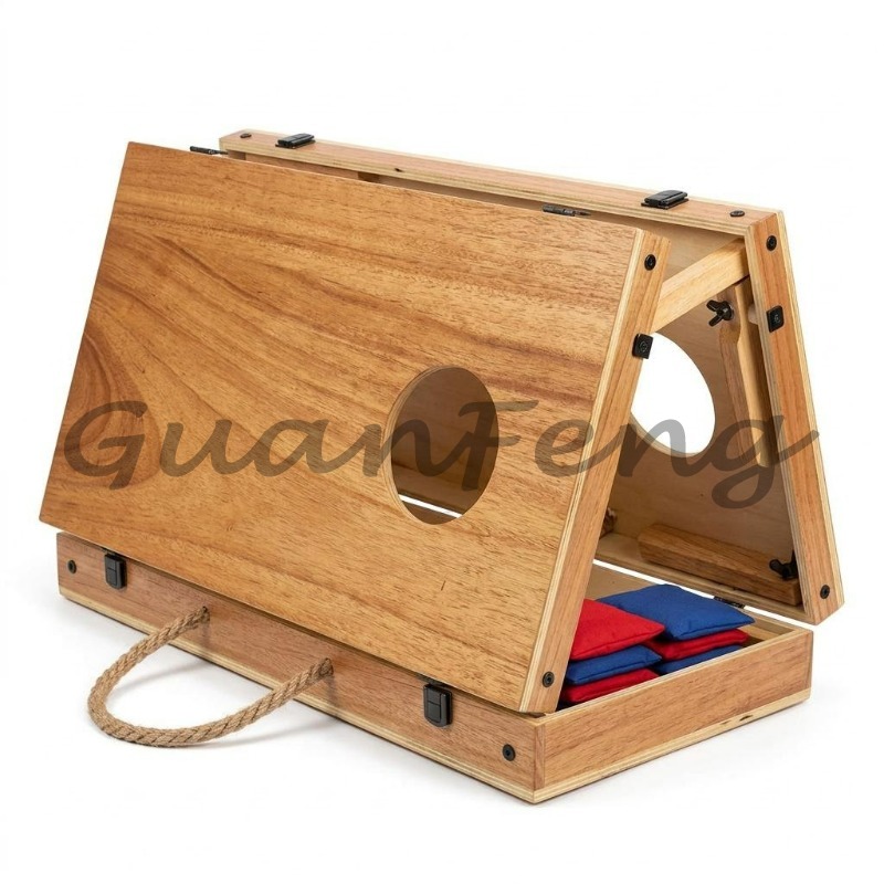 Cornhole Board Set - 나무 접이식 콘홀 세트 빈백 토스