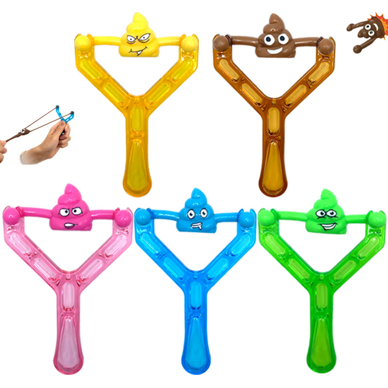 Party Games Baby Shower - 5-20개 어린이용 재미있는 슬링샷 똥 장난감,