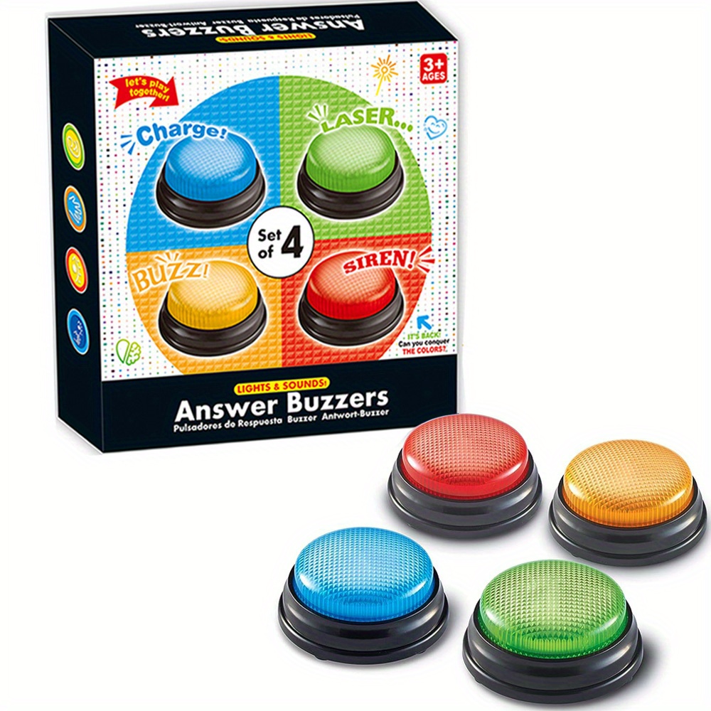 4pcs 조명 및 소리 버저 장난감, 크리 에이 티브  - Party Family Games 리뷰 및 가격