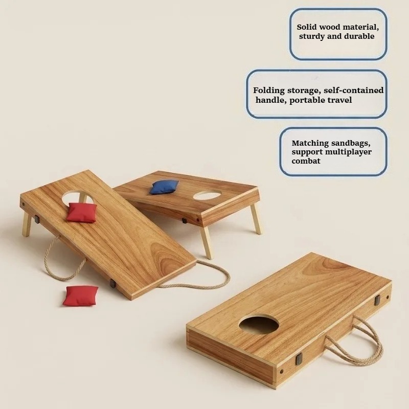 프리미엄 원목 접이식 콘홀 세트 다기능 빈백 토스 보드 - Cornhole Board Set 리뷰 및 가격