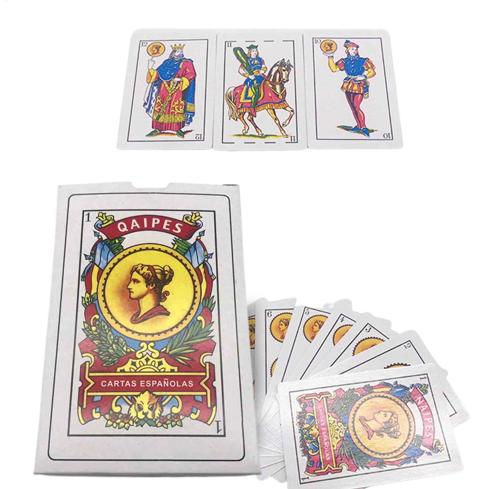 대형 스페인어 카드 놀이 방수 포커 카드 밝은 색상의  - Party Games In Spanish 리뷰 및 가격