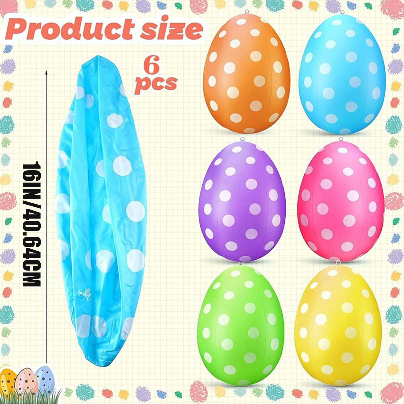 부활절 에그볼 6개 세트 PVC 에어볼 부활절 파티 헌 - Party Games Egg 리뷰 및 가격