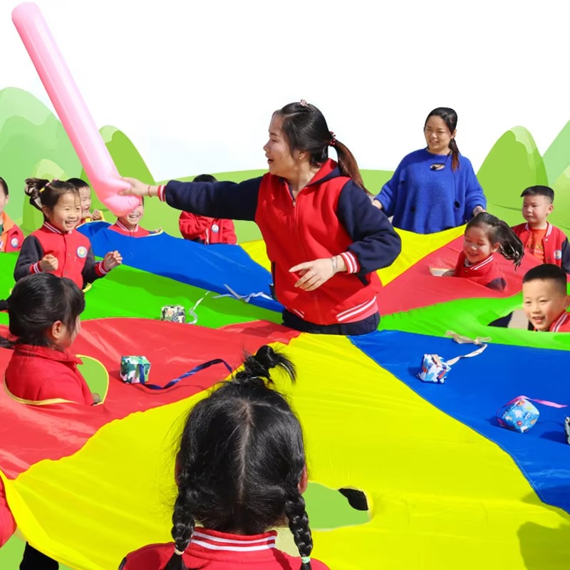 레인보우 파라슈트 노크 고퍼 멀티플레이어 인터랙티브 숨 - Party Games Group For Adults 리뷰 및 가격