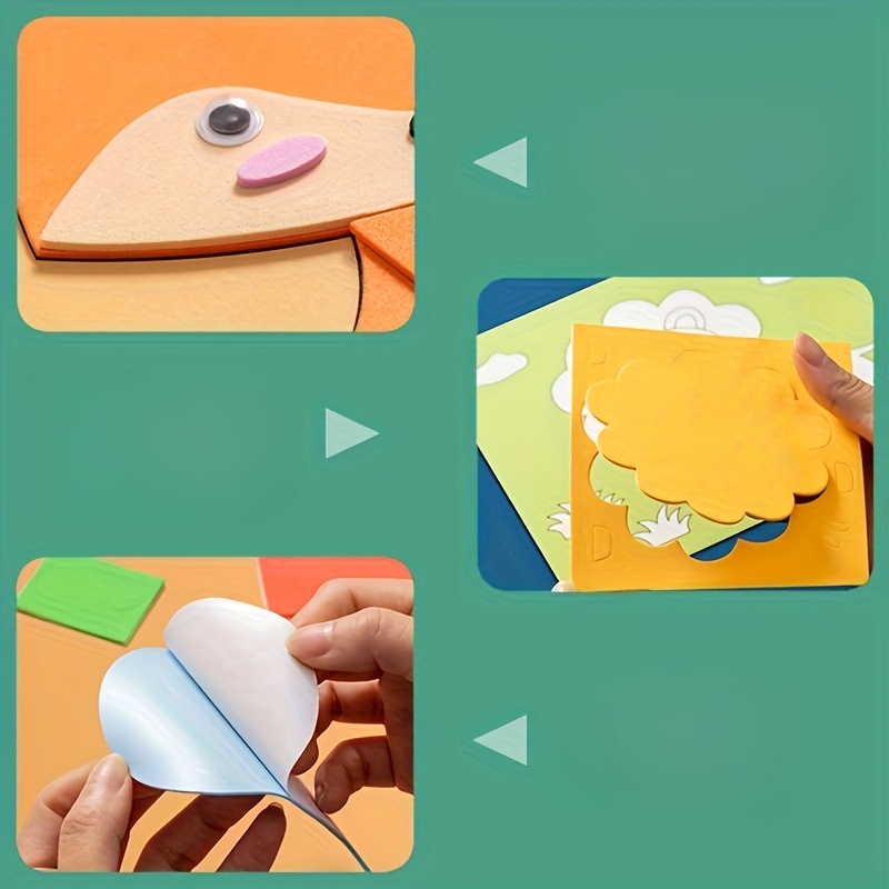 어린이용 3D 스티커, 10개의 랜덤 시트, 일회용,  - Party Games New Year 리뷰 및 가격