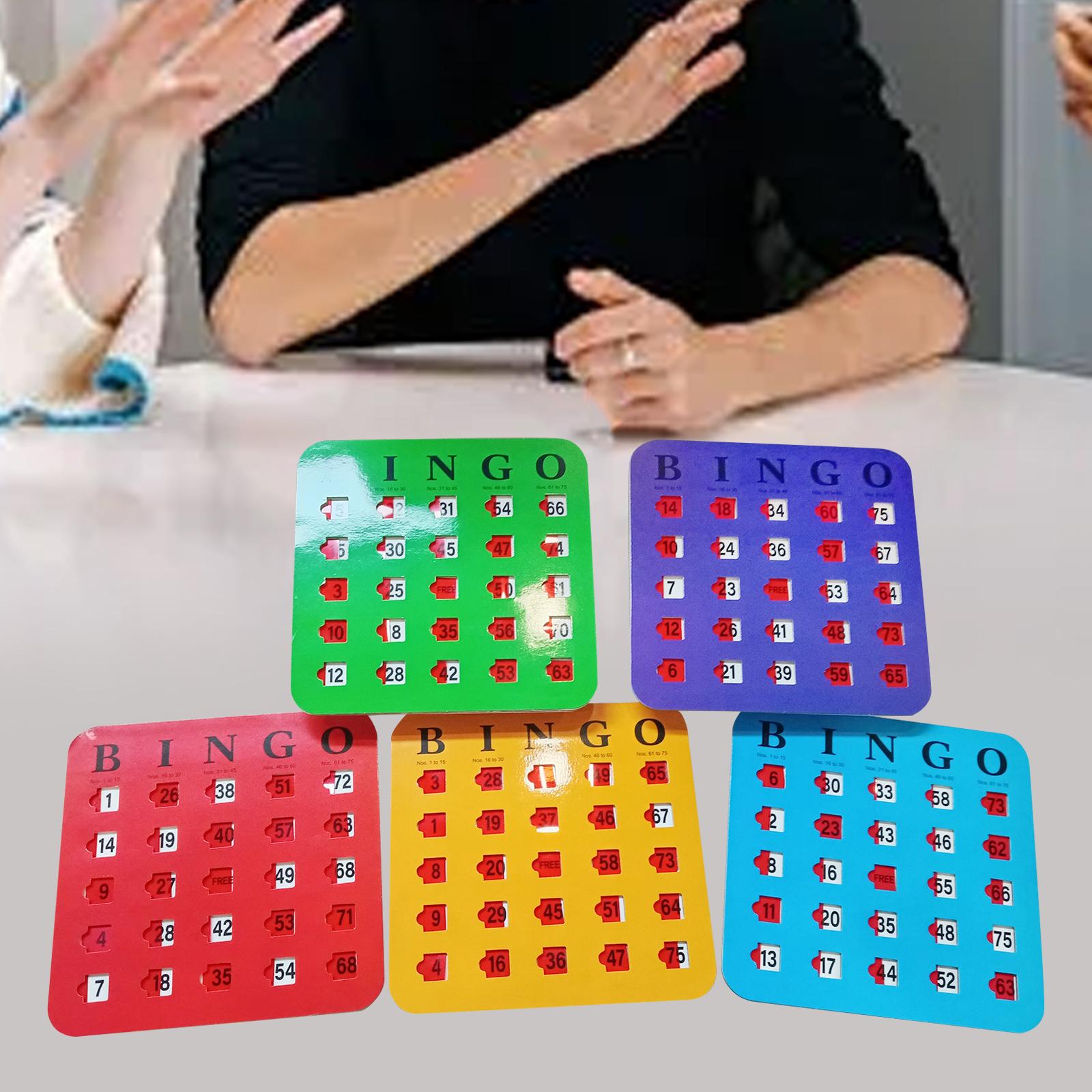 5개입 빙고 게임 카드, 큰 글씨 빙고 카드보드, 손가 - Party Games For Adults Large Group 리뷰 및 가격