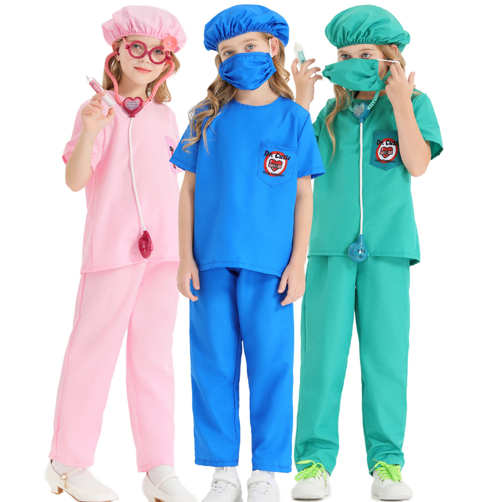 3 색 남여 어린이 할로윈 간호사 의사 의상 어린이 수 - Party Games Children 리뷰 및 가격