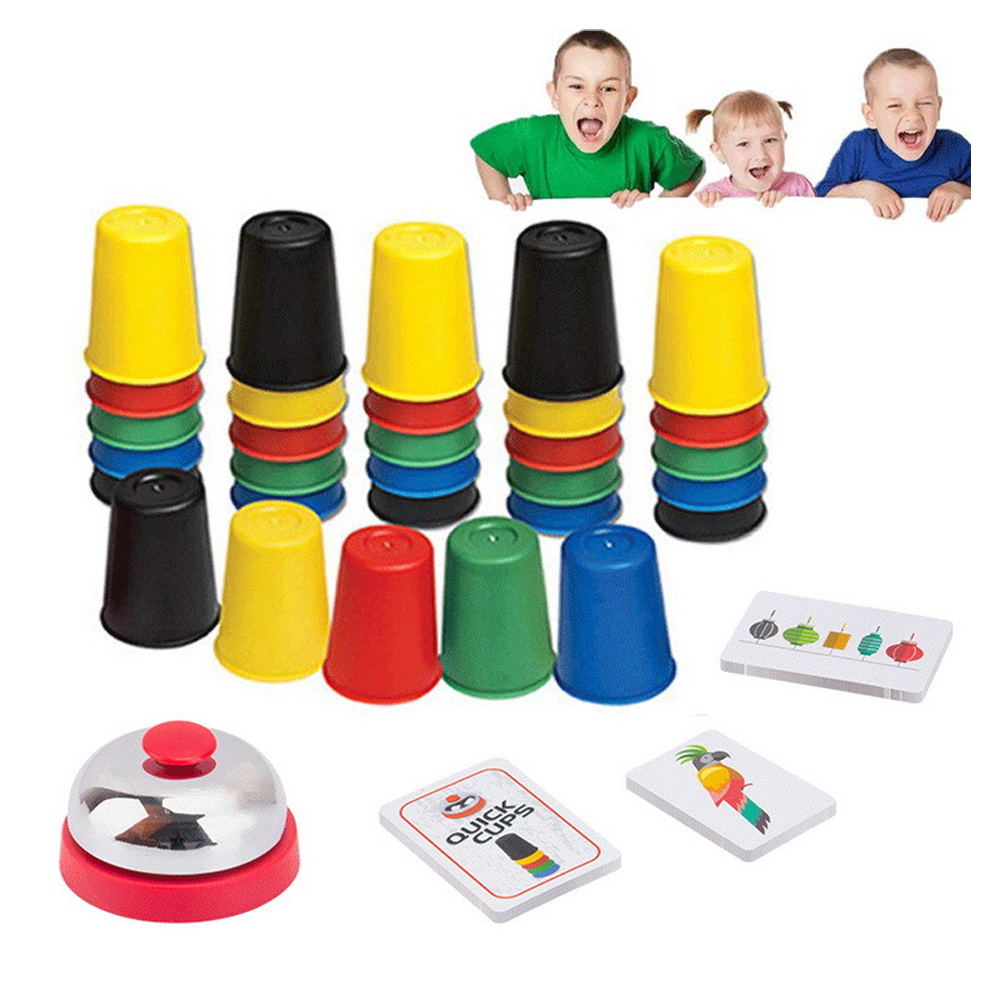 스포츠 스태킹 컵 플라스틱 카드 게임 가족 부모 자녀  - Party Games For 5 Year Olds Indoors 리뷰 및 가격