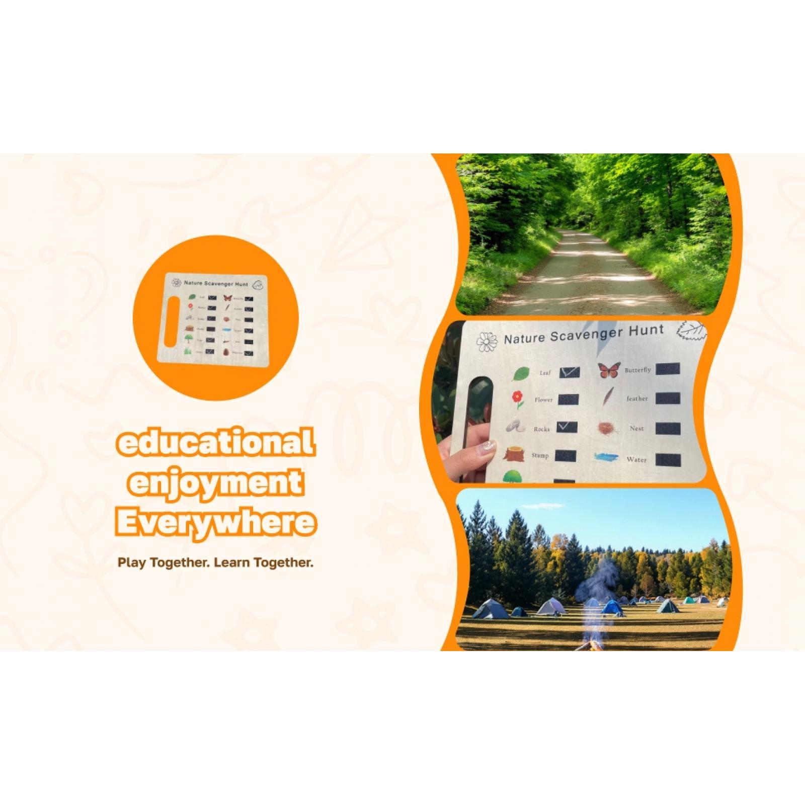 자연 탐험 장난감 가족 어린이 친구를 위한 보물찾기 보 - Scavenger Hunt Card 리뷰 및 가격
