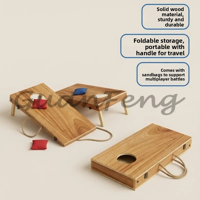 나무 접이식 콘홀 세트 빈백 토스 보드 실내외 게임 - Cornhole Board Set 리뷰 및 가격