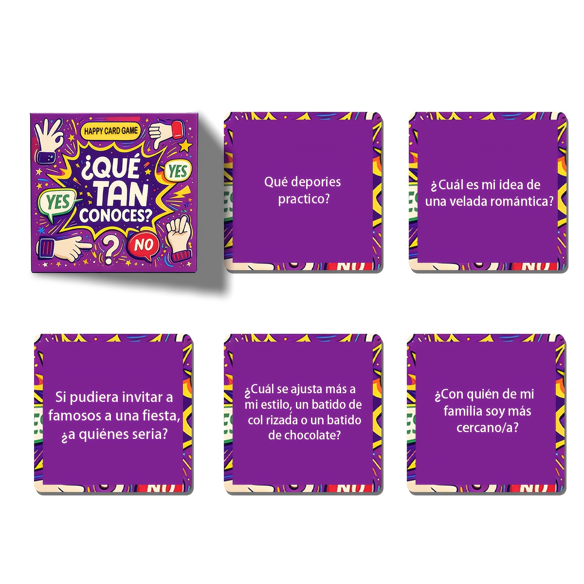 미니 5cm 파티 질문 카드 게임 영어 스페인어 버전  - Party Games In Spanish 리뷰 및 가격