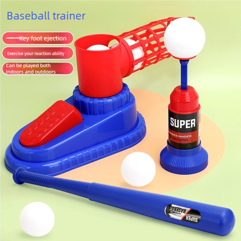 인기 판매 야구 발사기 장난감, 2-in-1 발로 작동 - Party Games For 5 Year Olds Indoors 리뷰 및 가격