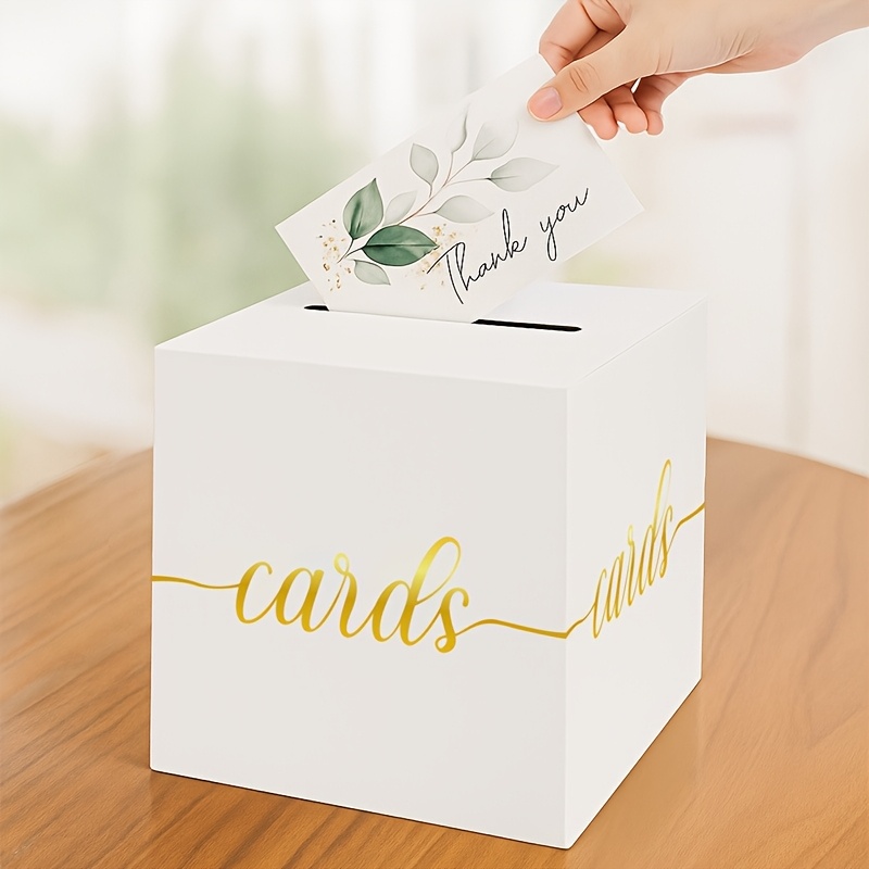 4개입 화이트 웨딩 카드 금박 디자인 박스 포함 10장 - Party Games Baby Shower 리뷰 및 가격