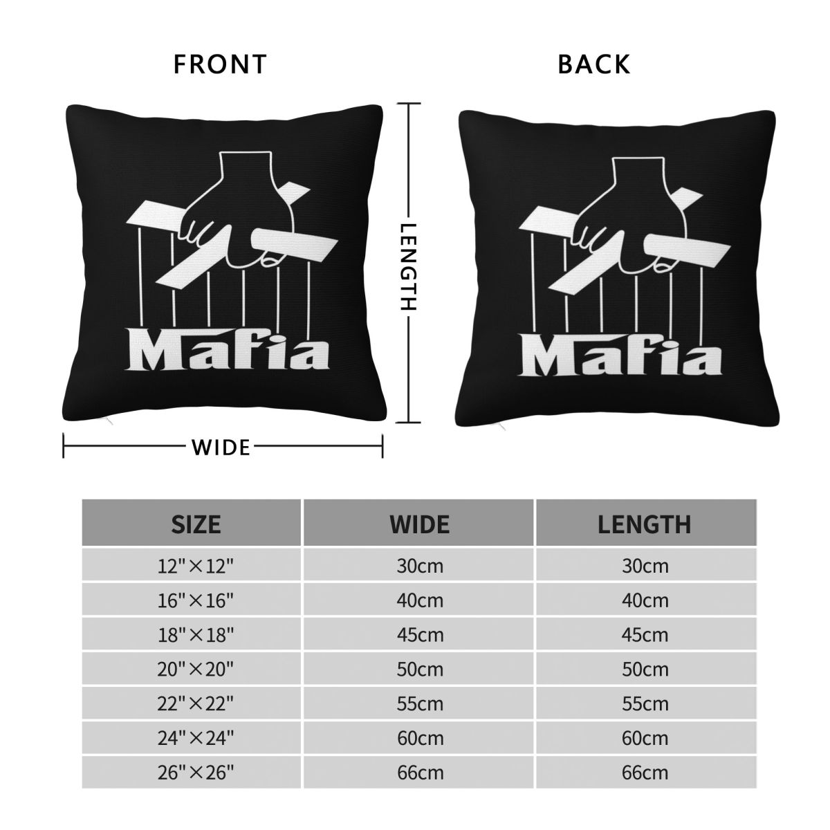마피아 파티 게임 사각 베개 커버 폴리에스테르 리넨 벨 - Party Games Mafia 리뷰 및 가격