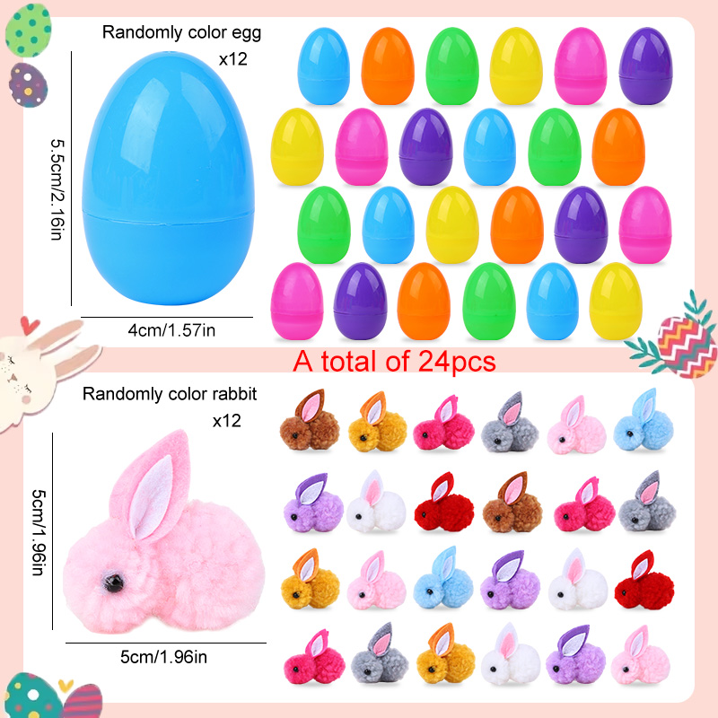 24/48개 귀여운 토끼 모양 부활절 달걀, 어린이 부 - Party Games Egg 리뷰 및 가격