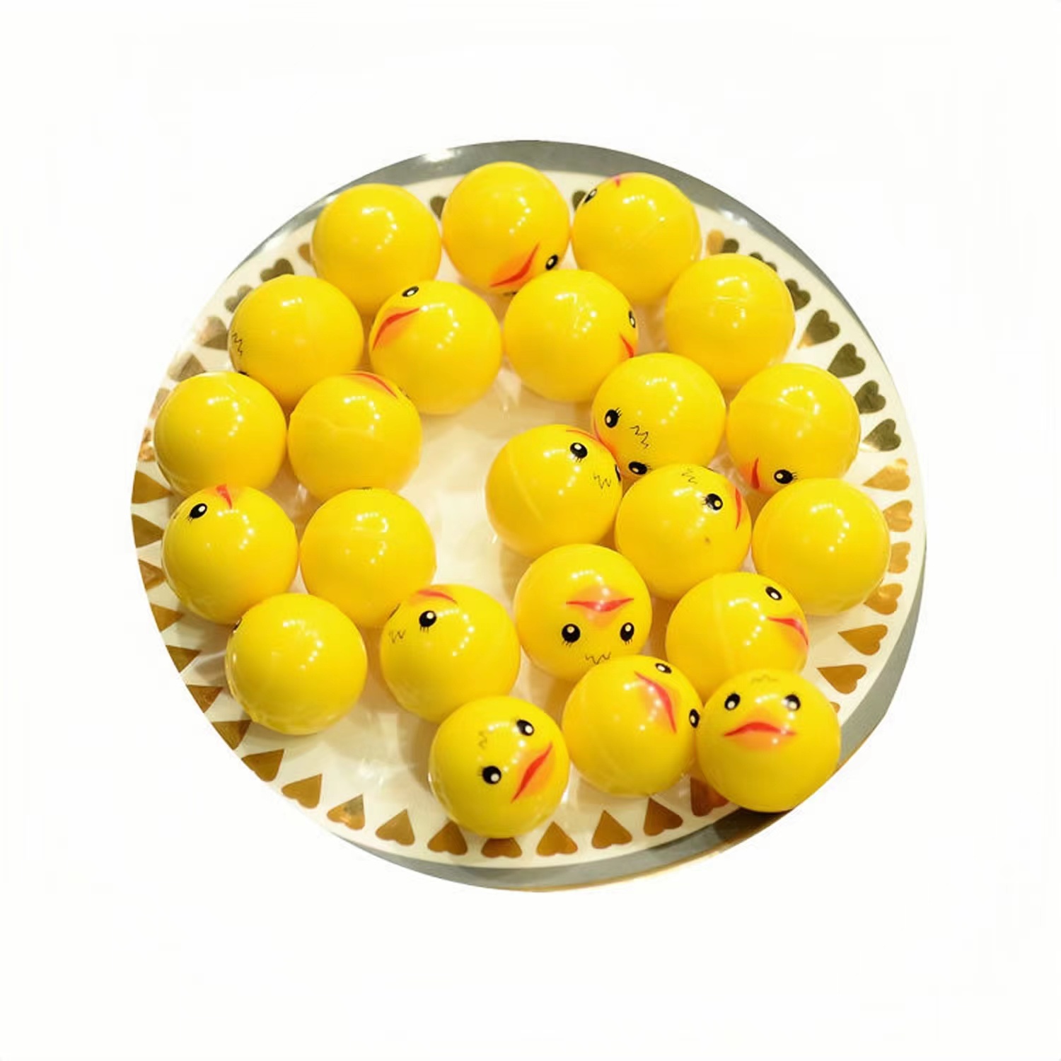 32mm 튀는 공 플라스틱 공 작은 노란색 오리 게임  - Party Games Egg 리뷰 및 가격