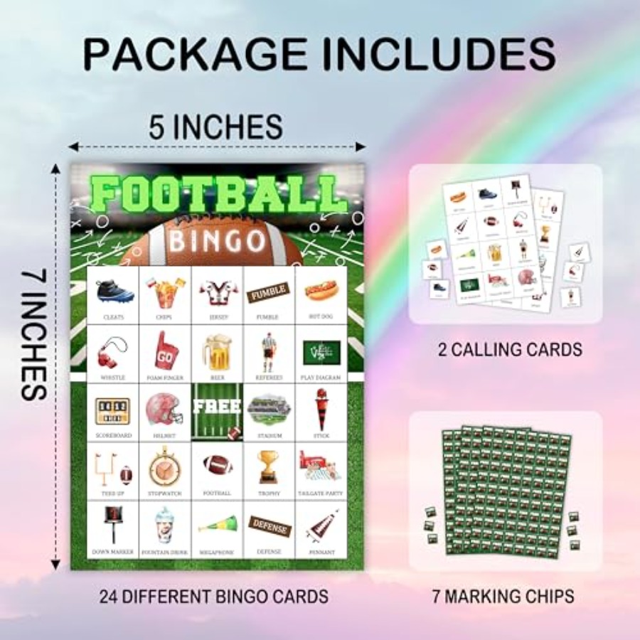 축구 파티 빙고 게임 카드, 성인 대규모 가족 친구들을 - Party Games For Adults Large Group 리뷰 및 가격